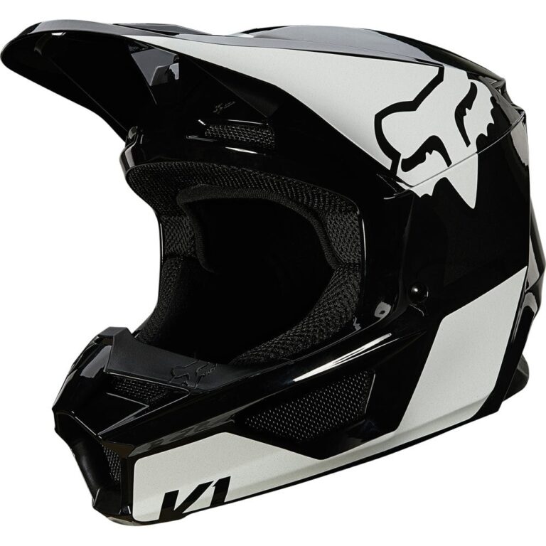Детский мотошлем FOX V1 Revn Black/White