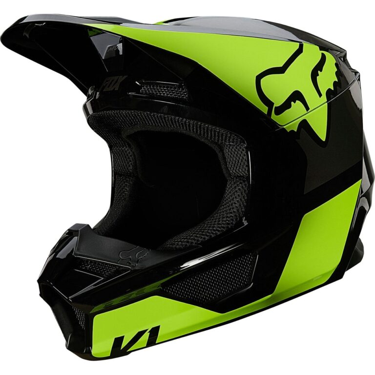 Детский мотошлем FOX V1 Revn Flo Yellow
