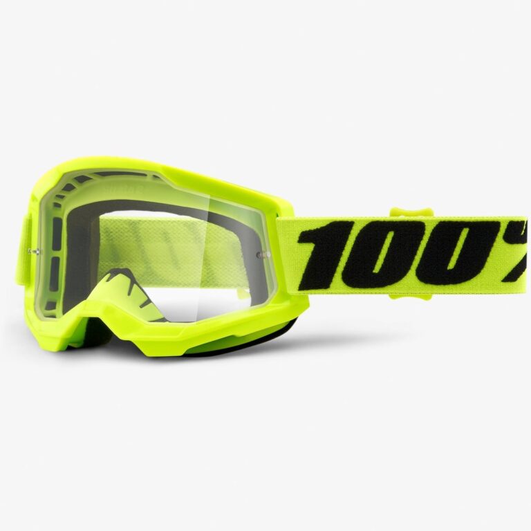 Мото очки 100% STRATA 2 Fluo Yellow - Clear Lens