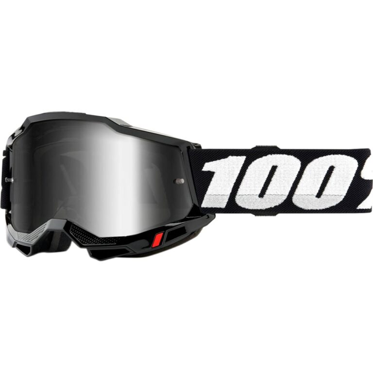 Мото очки 100% ACCURI 2 Black — Mirror Silver Lens