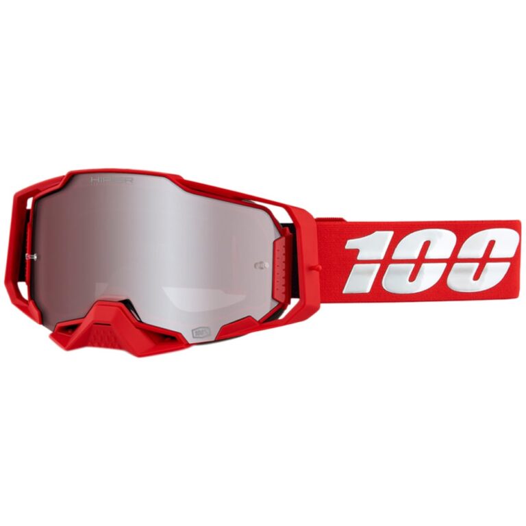Мото очки 100% ARMEGA HiPER Red - Silver Mirror Lens