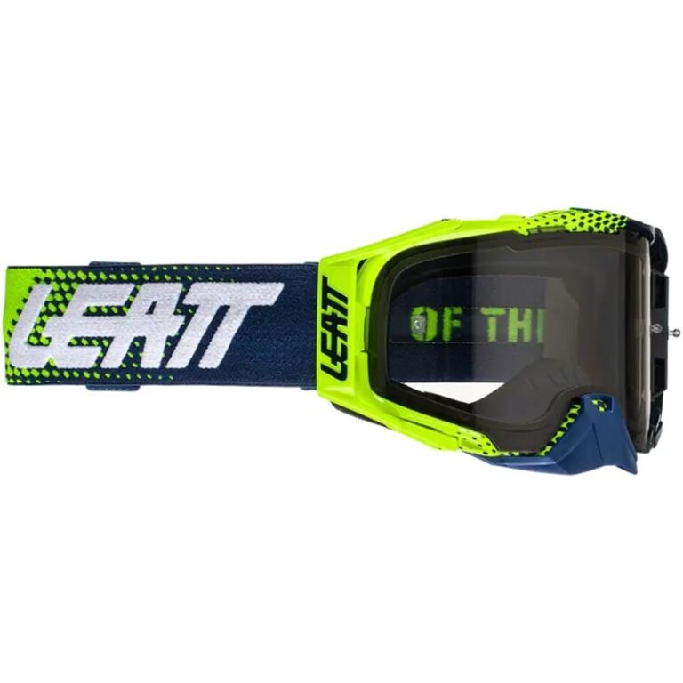 Мото очки LEATT Velocity 6.5 - Light Grey Lime Blue