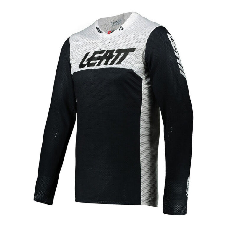 Мото джерси LEATT Jersey Moto 5.5 UltraWeld Black White