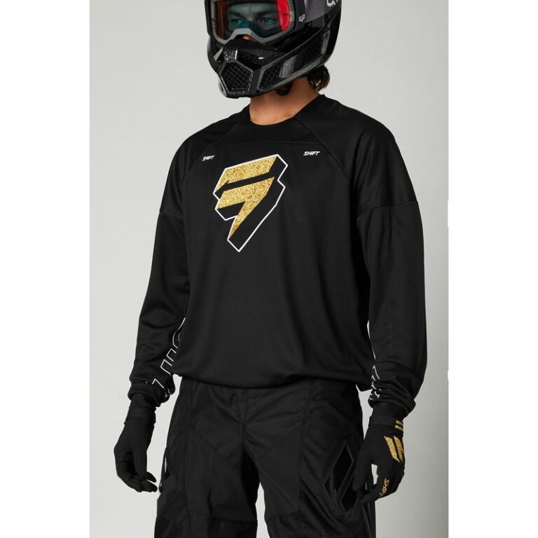 Мото джерси SHIFT WHITE LABEL FLAK JERSEY Black